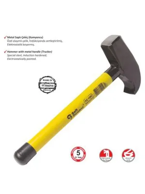 Kamyoncu Metal Saplı Çekiç 2000 Gr