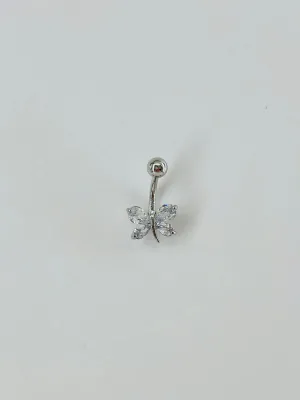 Kelebek Detaylı Göbek Piercing - Pg0043