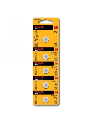 Kodak 5 Adet Cr2016 Max Lityum Para Pil