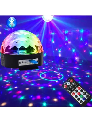 Küre Disko Topu Müzik Çalar Renkli Lazer Işıklı Bluetooth
