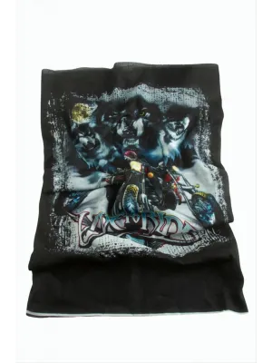 Kurt Motor Desenli Baff Boyunluk
