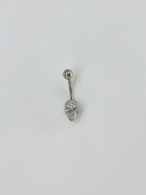 Kuru Kafa Detaylı Göbek Piercing - Pg0060