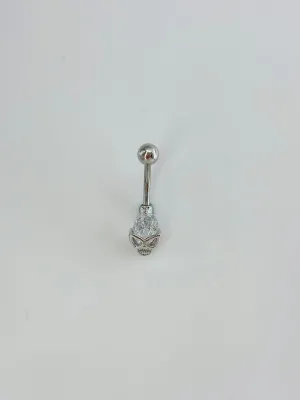 Kuru Kafa Detaylı Göbek Piercing - Pg0166