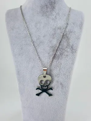 Kuru Kafa Figürü Çelik Erkek Kolye - Ekl0095