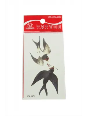 Kuş Tattoo Dövme Sticker