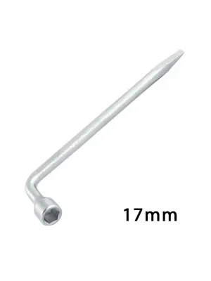 L Pipo Tip Tek Kol Çelik Bijon Anahtarı 17mm