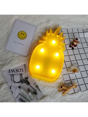 Led Işıklı Ananas Gece Lambası