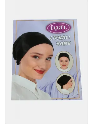 Likralı Bağlamalı Düz Bone