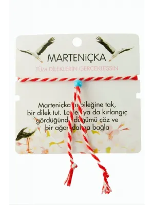 Mavi Boncuk Marteniçka Bileklik