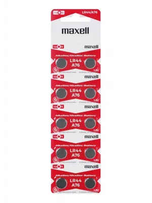 Maxell Lr44 Ag13 Sr44 A76 1.5v Alkalin Saat Pili 10 Adet