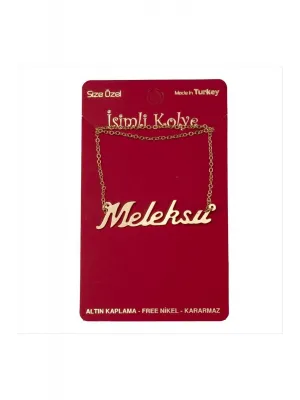 Meleksu İsimli Kolye (Kişiye Özel)