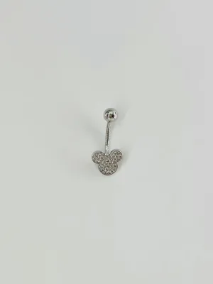 Mickey Mouse Detaylı Göbek Piercing - Pg0063