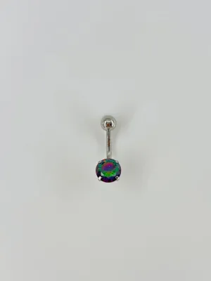 Mistik Topaz Taşlı Göbek Piercing - Pg0002