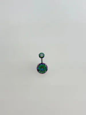 Mistik Topaz Taşlı Göbek Piercing - Pg0009