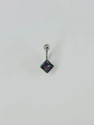 Mistik Topaz Taşlı Göbek Piercing - Pg0044