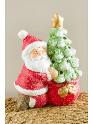 Noel Baba Işıklı Yılbaşı Biblo