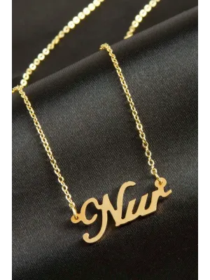 Nur İsimli Kolye (Kişiye Özel)