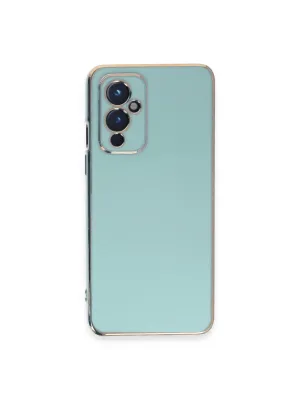 One Plus 9 Kılıf Volet Silikon - Açık Yeşil