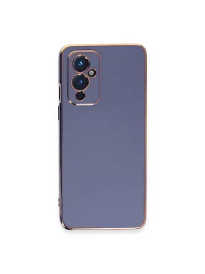 One Plus 9 Kılıf Volet Silikon - Mavi