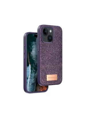 Onegif Apple İphone 14 Bright Simli Kapak - Derin Mor