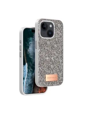 Onegif Apple İphone 14 Bright Simli Kapak - Gold