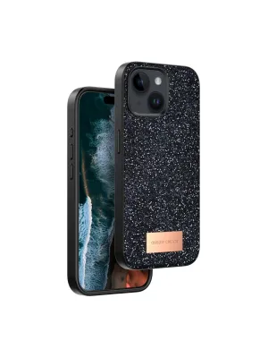 Onegif Apple İphone 14 Bright Simli Kapak - Siyah