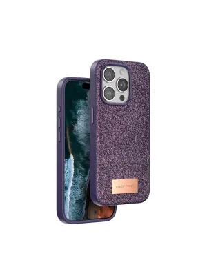 Onegif Apple İphone 14 Pro Max Bright Simli Kapak - Derin Mor