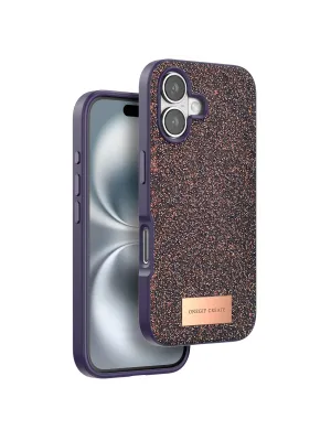 Onegif Apple İphone 16 Bright Simli Kapak - Derin Mor