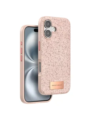 Onegif Apple İphone 16 Bright Simli Kapak - Pembe