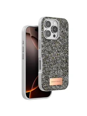 Onegif Apple İphone 16 Pro Bright Simli Kapak - Gümüş