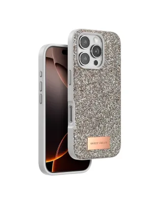 Onegif Apple İphone 16 Pro Max Bright Simli Kapak - Çöl Titanyum