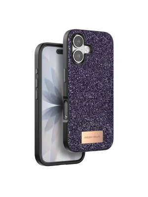 Onegif Apple İphone 17 Bright Simli Kapak - Derin Mor