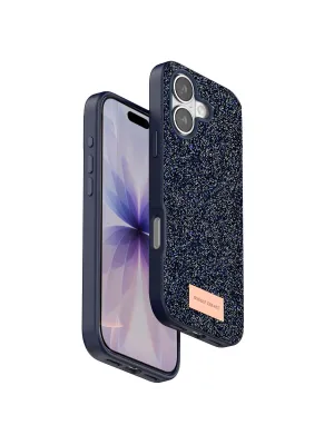 Onegif Apple İphone 17 Bright Simli Kapak - Mavi