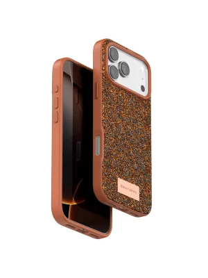 Onegif Apple İphone 17 Pro Bright Simli Kapak - Turuncu