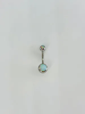 Opal Taşlı Göbek Piercıng - Pg0163