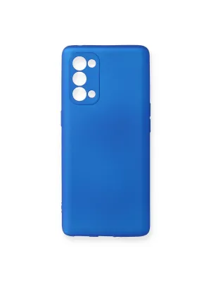 Oppo Reno 5 Pro Kılıf First Silikon - Mavi