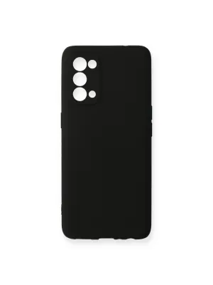 Oppo Reno 5 Pro Kılıf First Silikon - Siyah