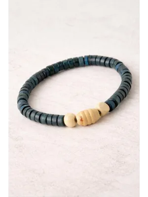Oval Bambu Ahşap Bileklik 8 mm