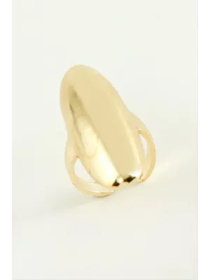 Oval Metal Yüzük