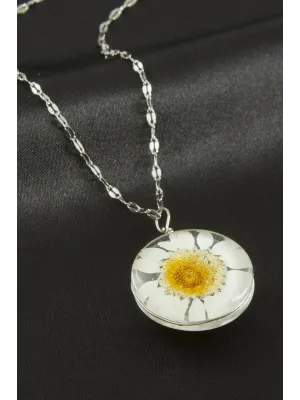 Papatya Canlı Kolye