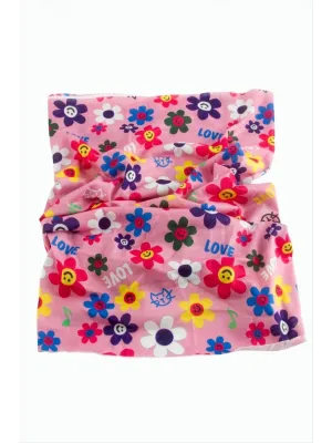Papatya Desenli Baff Boyunluk