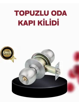 Paslanmaz Çelik Dayanıklı Topuzlu Kapı Kilidi