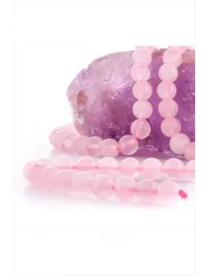 Pembe Kuvars Taşı Parlak 10 mm