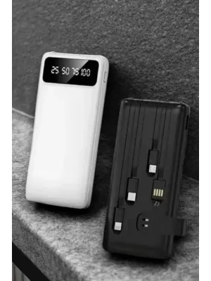Powerbank 20.000 Mah Lcd Ekran Usb Lightning Type-c Uyumlu İos Ve Android