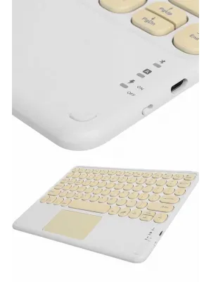 Profesyonel Wifi Q Klavye Bluetooth Klavye Touchpad 10.8 Inç