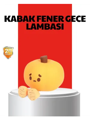 Pumpkin Led Night Light Dokunmatik Şarjlı Silikon Gece Lambası