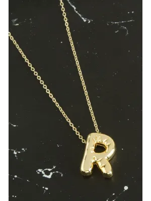 R Harfli Balon Kolye