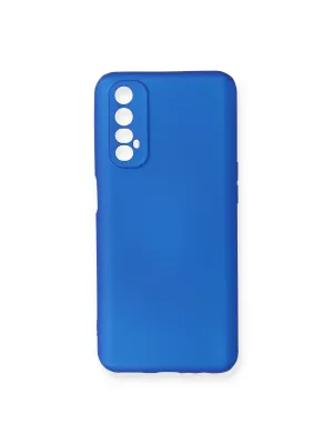 Realme 7 Kılıf First Silikon - Mavi