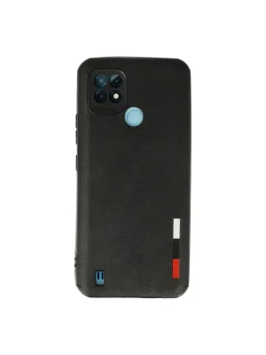 Realme C21 Kılıf Loop Deri Silikon - Siyah