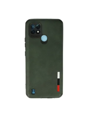 Realme C21 Kılıf Loop Deri Silikon - Yeşil